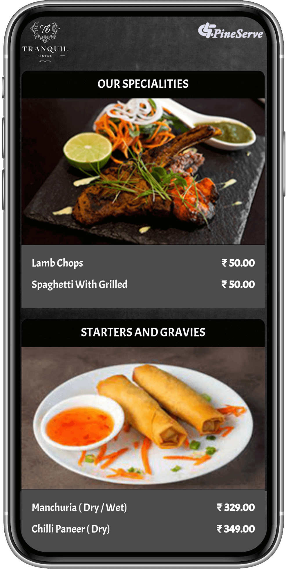 QR Code Digital Menu