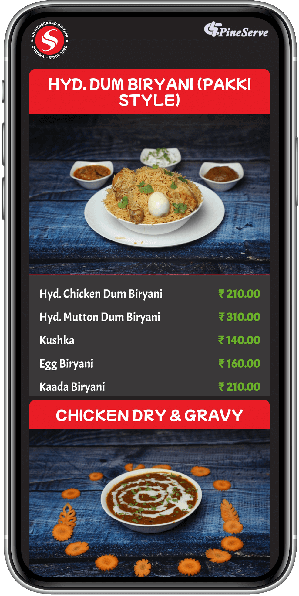 QR Code Digital Menu