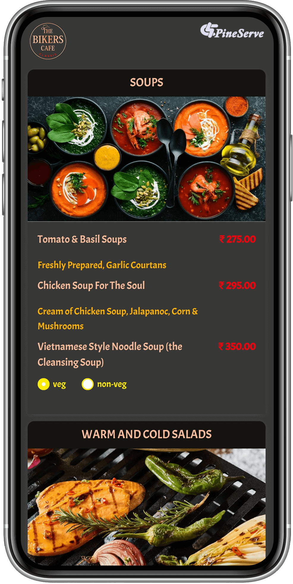 QR Code Digital Menu