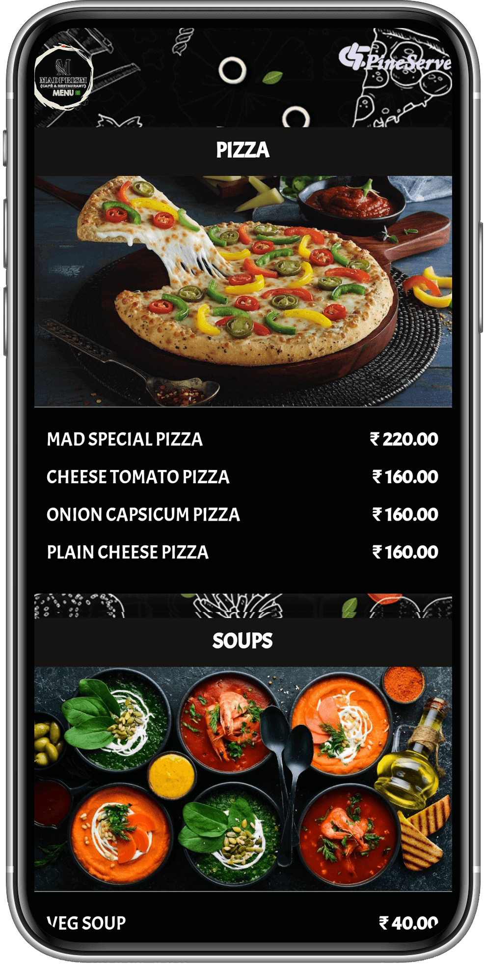 QR Code Digital Menu