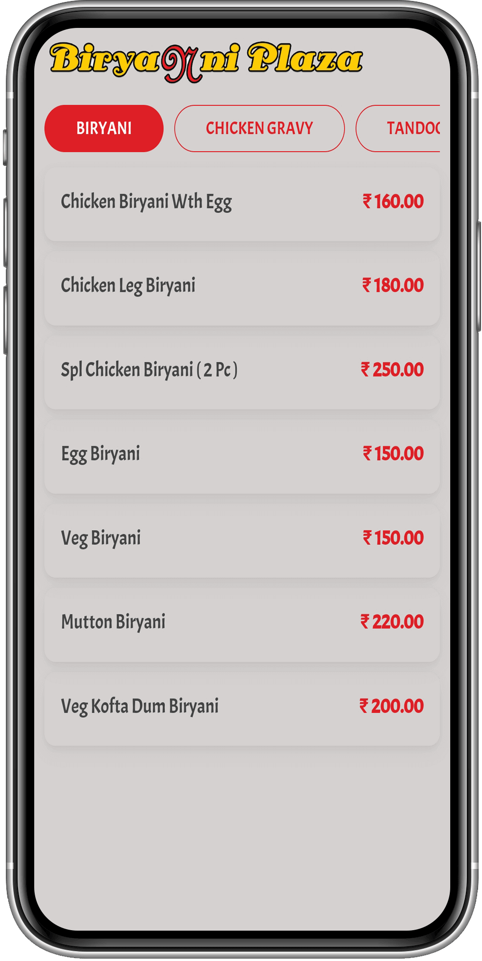 QR Code Digital Menu
